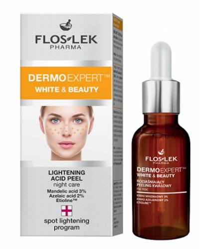 FLOS-LEK DERMO EXPERT WHITE&BEAUTY Rozjaśniający peeling kwasowy na noc - 30 ml - Apteka internetowa Melissa
