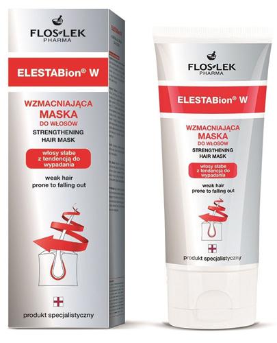 FLOS-LEK ELESTABION W Wzmacniająca maska do włosów słabych z tendencją do wypadania - 200 ml - Apteka internetowa Melissa