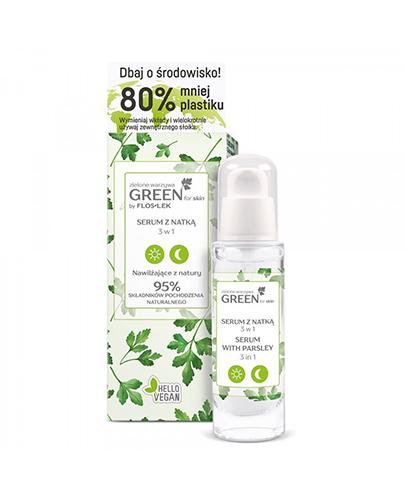  Flos-lek Green For Skin Zielone warzywa Nawilżające serum z natką 3w1 na dzień/noc - 30 ml - Apteka internetowa Melissa  