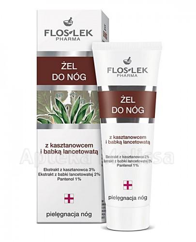 FLOS-LEK PIELĘGNACJA NÓG Żel z kasztanem i babką lancetowatą - 50 ml - Apteka internetowa Melissa