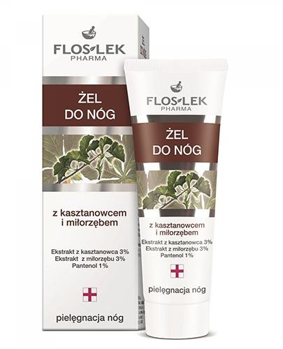 FLOS-LEK PIELĘGNACJA NÓG Żel z kasztanem i miłorzębem - 50 ml - Apteka internetowa Melissa