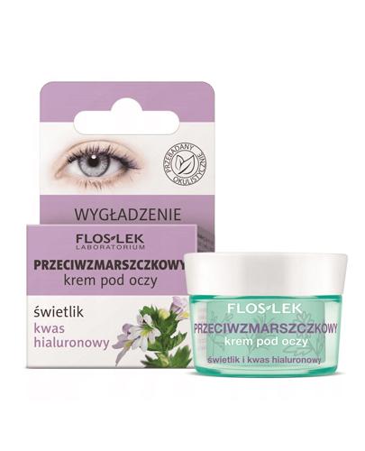 FLOS-LEK PRZECIWZMARSZCZKOWY Krem pod oczy ze świetlikiem i kwasem hialuronowym - 15 ml - cena, opinie, właściwości - Apteka internetowa Melissa