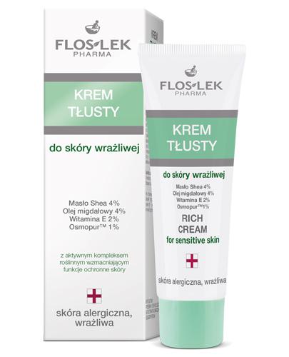 FLOS-LEK SERIA HYPOALERGICZNA Krem tłusty do skóry wrażliwej - 50 ml - Apteka internetowa Melissa