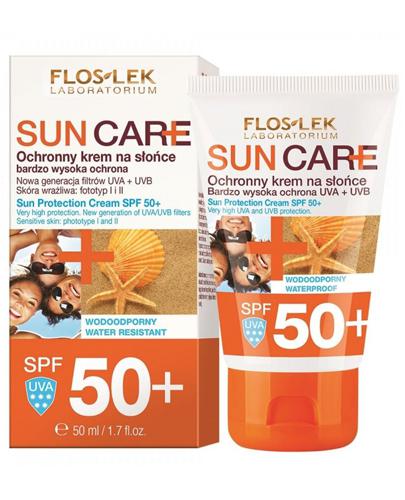 FLOS-LEK SUN CARE Krem ochronny na słońce SPF 50+ - 50 ml - Apteka internetowa Melissa