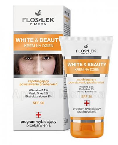  FLOS-LEK WHITE & BEAUTY Krem zapobiegający przebarwieniom na dzień - 50 ml - Apteka internetowa Melissa  