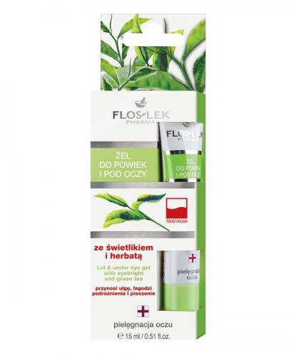 FLOS-LEK Żel pod oczy ze świetlikiem i herbatą, 15 g