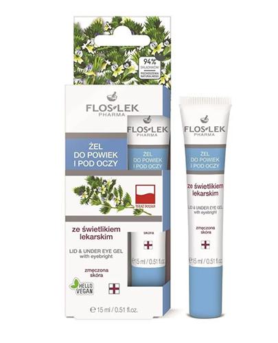 FLOS-LEK Żel ze świetlikiem do powiek i pod oczy - 15 ml - Apteka internetowa Melissa