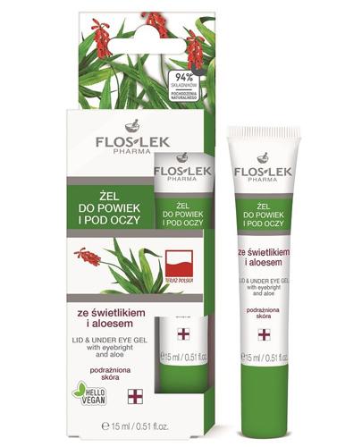 FLOS-LEK Żel ze świetlikiem i aloesem do powiek i pod oczy - 15 ml - Apteka internetowa Melissa