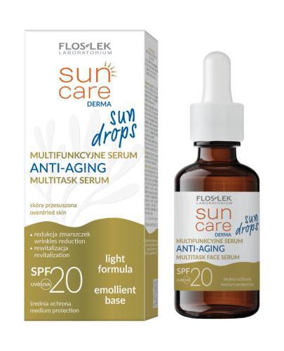  FLOSLEK Sun Drops Multifunkcyjne Serum Anti-Aging SPF 20, 30 ml - Apteka internetowa Melissa  