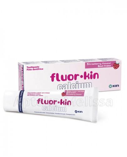  FLUOR-KIN CALCIUM Pasta do zębów dla dzieci o smaku truskawkowym - 75 ml - Apteka internetowa Melissa  