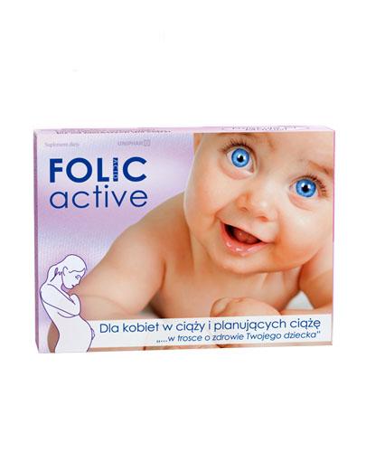  Folic Active 400 µg - 30 tabl. Dla kobiet w ciąży i planujących dziecko - cena, opinie, dawkowanie - Apteka internetowa Melissa  