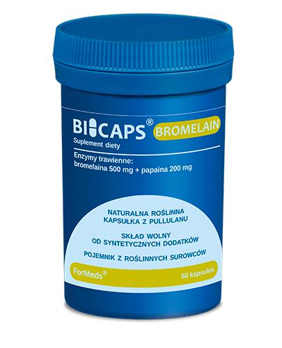 ForMeds Bicaps Bromelain, 60 kaps., cena, skład, opinie - Apteka internetowa Melissa