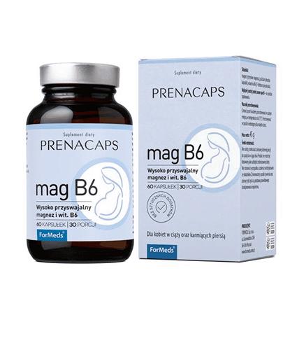  ForMeds Prenacaps Mag B6 - 60 kaps. Dla kobiet w ciąży i młodych mam - cena , opinie, wskazania - Apteka internetowa Melissa  