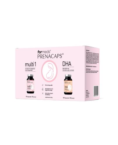 ForMeds Prenacaps multi 1 + DHA - 60 kaps. + 60 kaps. - 1 zestaw - cena, opinie, stosowanie - Drogeria Melissa