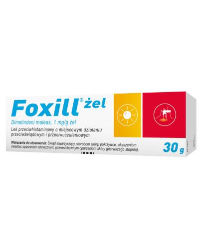  FOXILL Żel 1 mg/g - na ukąszenia owadów 30 g - Apteka internetowa Melissa  