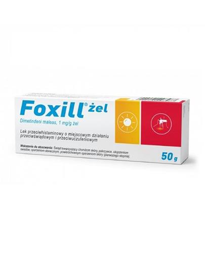  Foxill Żel 1 mg/g na ukąszenia owadów, 50 g - Apteka internetowa Melissa  