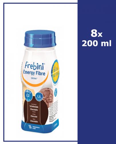  FREBINI ENERGY FIBRE DRINK O smaku czekoladowym - 8 x 200 ml - Apteka internetowa Melissa  