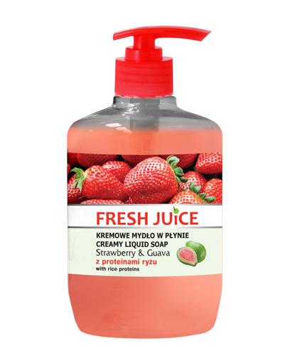  Fresh Juice Kremowe mydło w płynie Strawberry & Guava z proteinami ryżu - 460 ml - cena, opinie, właściwości  - Apteka internetowa Melissa  