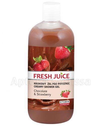 FRESH JUICE Kremowy żel pod prysznic Chocolate & Strawberry - 500 ml - Apteka internetowa Melissa