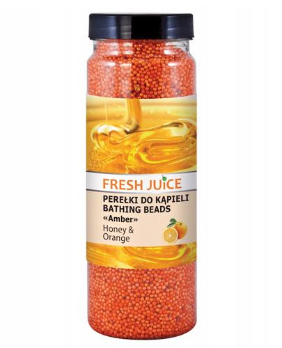  Fresh Juice Perełki do kąpieli Amber Honey & Orange - 450 g - cena, opinie, właściwości  - Apteka internetowa Melissa  