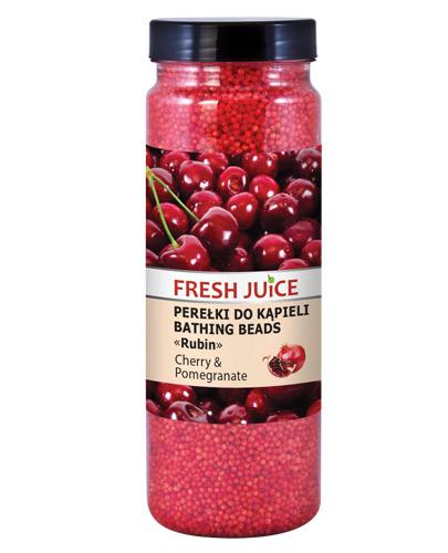  Fresh Juice Perełki do kąpieli Rubin Cherry & Pomegranate - 450 g - cena, opinie, właściwości  - Apteka internetowa Melissa  