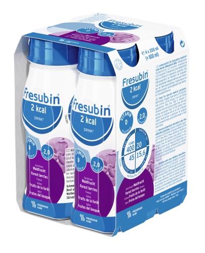 Fresubin 2 kcal Drink o smaku owoców leśnych - 4 x 200 ml - cena, opinie, wskazania - Drogeria Melissa