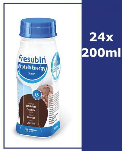  FRESUBIN PROTEIN ENERGY DRINK O smaku czekoladowym - 24 x 200 ml - Apteka internetowa Melissa  