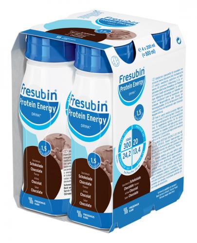FRESUBIN PROTEIN ENERGY DRINK O smaku czekoladowym, 4 x 200 ml - Apteka internetowa Melissa