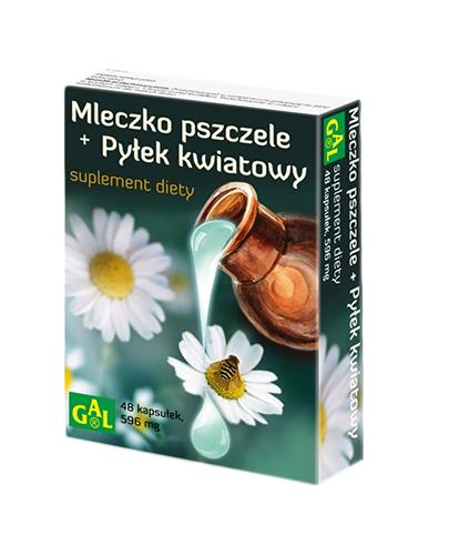  GAL MLECZKO PSZCZELE + PYŁEK KWIATOWY - 48 kaps. - Apteka internetowa Melissa  