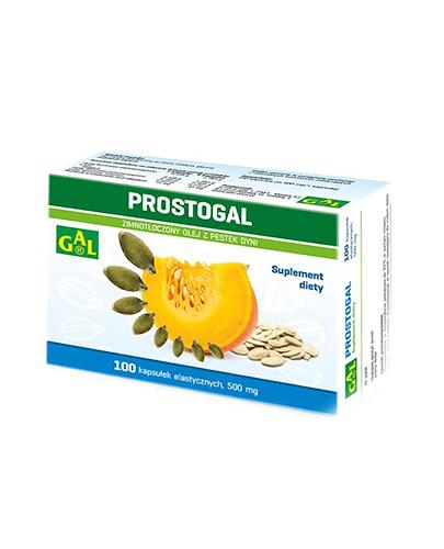 GAL PROSTOGAL Olej z pestek dyni 500 mg - 100 kaps. Prawidłowe funkcjonowanie układu moczowego. - Apteka internetowa Melissa
