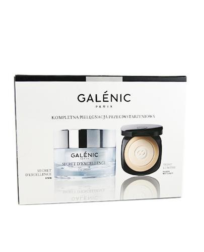 GALENIC Zestaw SECRET D'EXCELLENCE Krem pielęgnacja przeciwstarzeniowa + TEINT LUMIERE Puder matujący - 50 ml + 9 g - Apteka internetowa Melissa