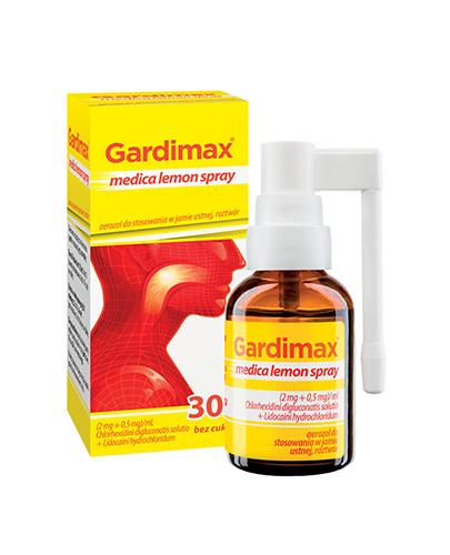 GARDIMAX MEDICA LEMON SPRAY Aerozol do stosowania w jamie ustnej - 30 ml - Apteka internetowa Melissa