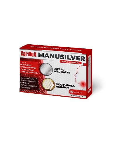 Gardlox Manusilver pastylki do ssania, 16 sztuk