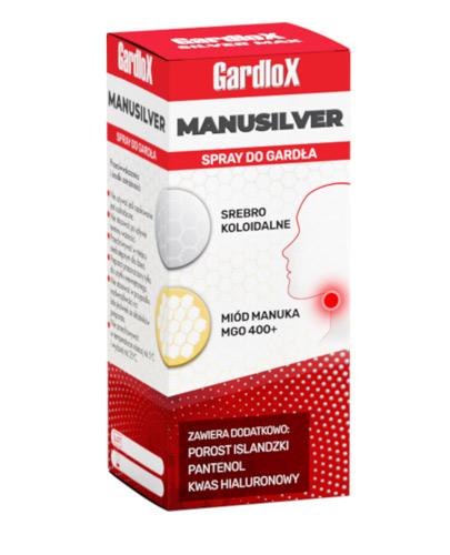  Gardlox Manusilver Spray do gardła, 30 ml  - Apteka internetowa Melissa  