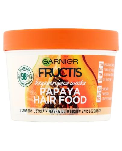  Garnier Fructis Hair Food Maska regenerująca papaya - 390 ml - cena, opinie, właściwości  - Apteka internetowa Melissa  