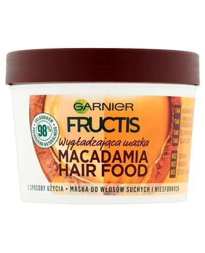  Garnier Fructis Hair Food Maska wygładzająca macadamia - 390 ml - cena, opinie, właściwości  - Apteka internetowa Melissa  