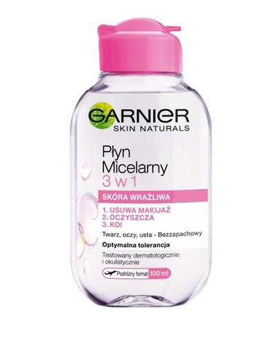  Garnier Skin Naturals Płyn micelarny 3w1 - 100 ml - Cera wrażliwa - cena, opinie, właściwości  - Apteka internetowa Melissa  