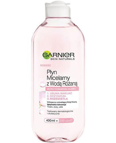  Garnier Skin Naturals Płyn micelarny z wodą różaną - 400 ml - cena, opinie, właściwości - Apteka internetowa Melissa  