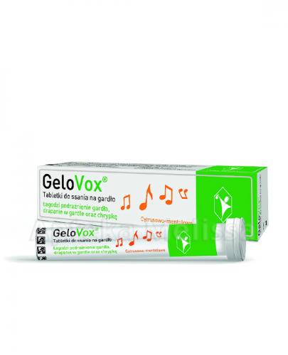GELOVOX Tabletki do ssania na gardło, cytrusowo-mentolowe - 20 szt. - Apteka internetowa Melissa