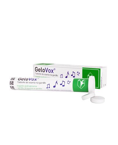  GeloVox Tabletki do ssania na gardło porzeczkowo-mentolowe, 20 tabletek - Apteka internetowa Melissa  