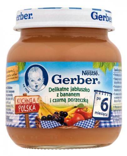 GERBER Jabłuszko z bananem i czarną porzeczką po 6 m-cu - 125 g - Apteka internetowa Melissa