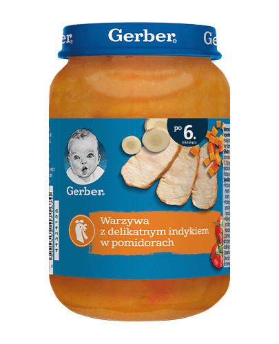 GERBER OBIADEK Delikatny indyk w pomidorach po 6 miesiącu - 190 g - Apteka internetowa Melissa