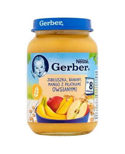 GERBER DESEREK Jabłuszka, banany, mango z płatkami owsianymi po 8 m-cu - 190 g - Apteka internetowa Melissa
