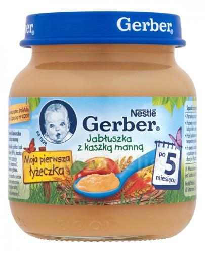 GERBER Deser jabłuszka z kaszą manną po 5 m-cu - 125 g - Apteka internetowa Melissa