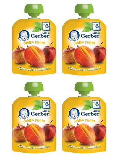  GERBER Deserek jabłko mango po 6 miesiącu - 4 x 90 g - Apteka internetowa Melissa  