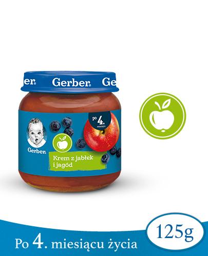 GERBER DESEREK Krem z jabłek i jagód po 4 miesiącu - 125 g - Apteka internetowa Melissa