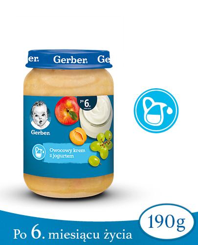 GERBER DESEREK Owocowy krem z jogurtem po 6 miesiącu - 190 g - Apteka internetowa Melissa