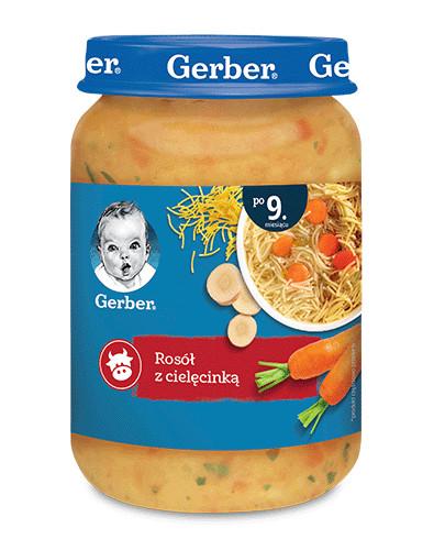 GERBER Domowy rosołek z cielęcinką po 9 m-cu - 190 g - Apteka internetowa Melissa