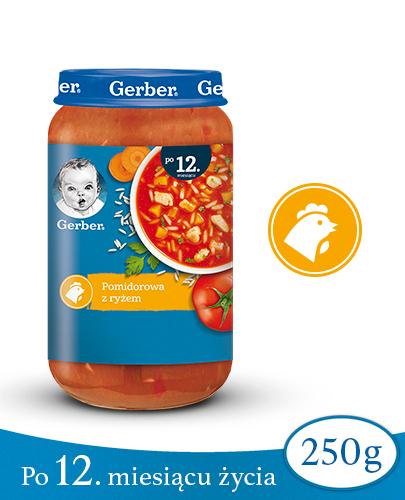 GERBER DOREMI ZUPKA Pomidorowa z ryżem 12-36 miesięcy - 250 g - Apteka internetowa Melissa