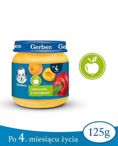 GERBER DESEREK Jabłuszka z morelami po 4 miesiącu - 125 g - Apteka internetowa Melissa